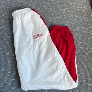 Indiana Red and White Sweatpants hype and vice BRAND NEW tags on